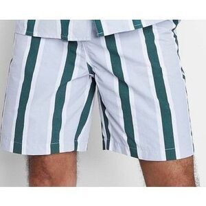 Men's 6.5" Striped Reguar Fit Pu-on Shorts - Origina Use™ Size L